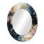 Sindri rose et beige Blooming Abstractions I - miroir mural floral, miroir décoratif traditionnel, impression d'art en métal-1989952479-1989952466