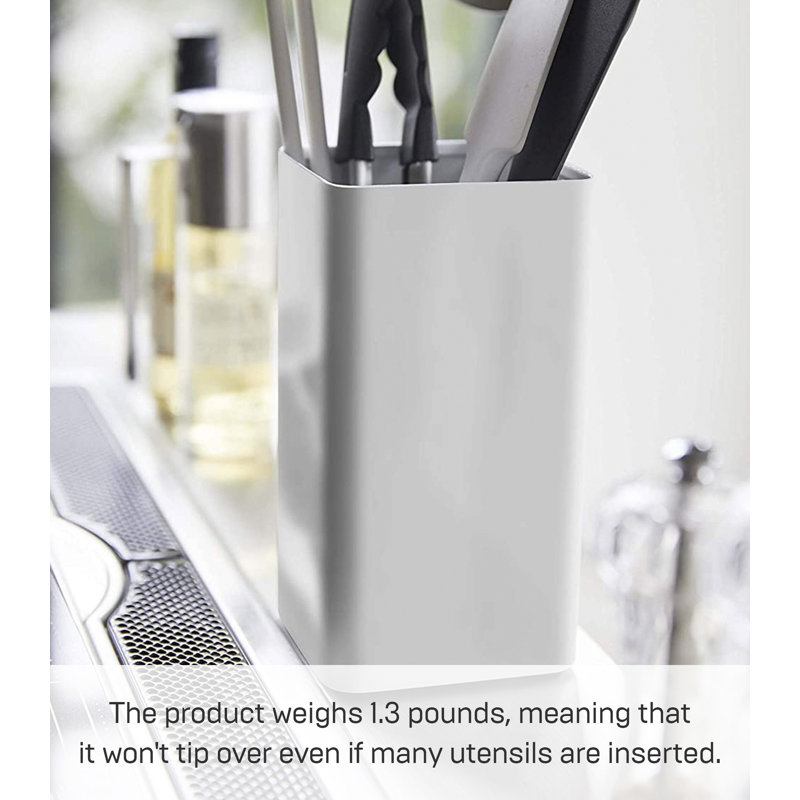 Porte-ustensiles de cuisine Yamazaki Home, acier