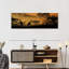 Silhouette d'animaux d'Afrique sur toile-950961859