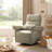 Beckette 41.75" Modern Swivel Glider Nursery Power Recliner with Adjustable Headrest-1145830075