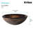 Gaia Glass Circular Vessel Bathroom Sink