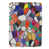 Blanc / rose / orange abstrait