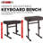 5 Core Keyboard Bench Piano Stool Thick Padded Seat Height Adjustable Keyboard Chair KBB H-ADJ BR