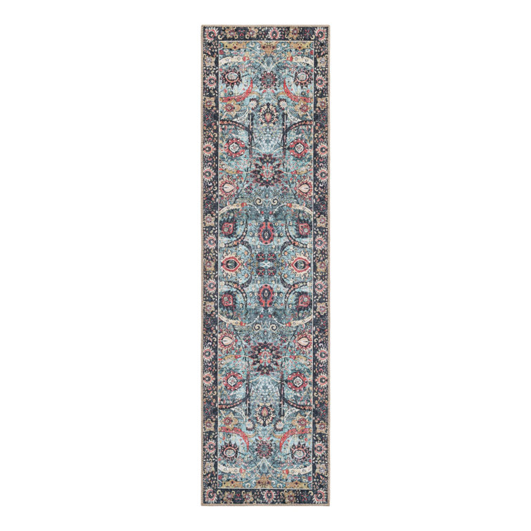 Maelei Performance Chenille Floral Indoor Rug
