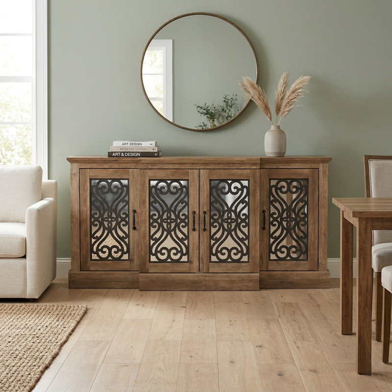 Ariba 60.4" Wide Sideboard, Knotty Oak