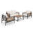 Townsend 4 - Person Outdoor Seating Group with Sunbrella® Cushions-1251996987