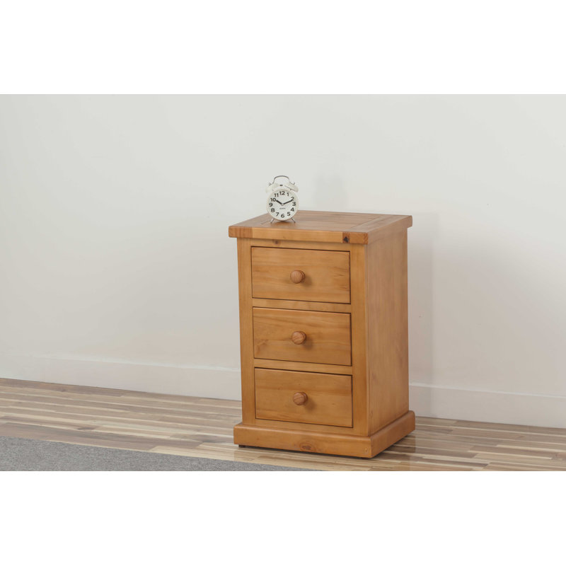Zemple 45cm W Solid Wood Bedside Table
