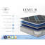 Très grand matelas 14 po avec absorption de chaleur à changement de phase et durabilité de la mousse, 800 ressorts ensachés individuellement, 360 pour une surface de sommeil stable, mousses rafraîchissantes à soulagement avancé, bord individuel ensaché