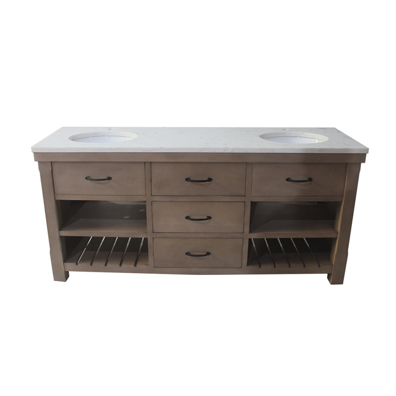 Ensemble de meuble-lavabo double 72 po Caternia