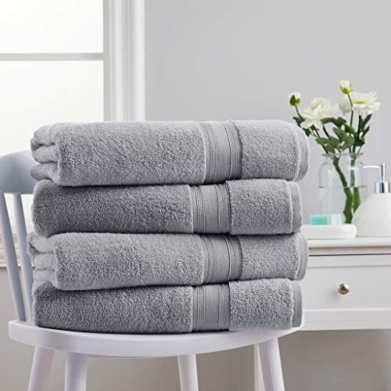 100% Cotton Bath Towel (Set of 4), Lunar Rock