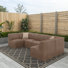 Canapé modulaire extérieur en ultraleather 124 po Praia