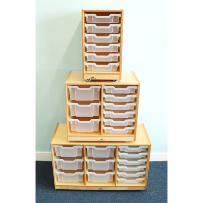 12 Compartment Manufactured Wood Cubby