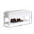 White Bench For Shoe And Seat Storage - Practical Piece Wood Frame Seating With Stylish & Functional-949989708-949989714