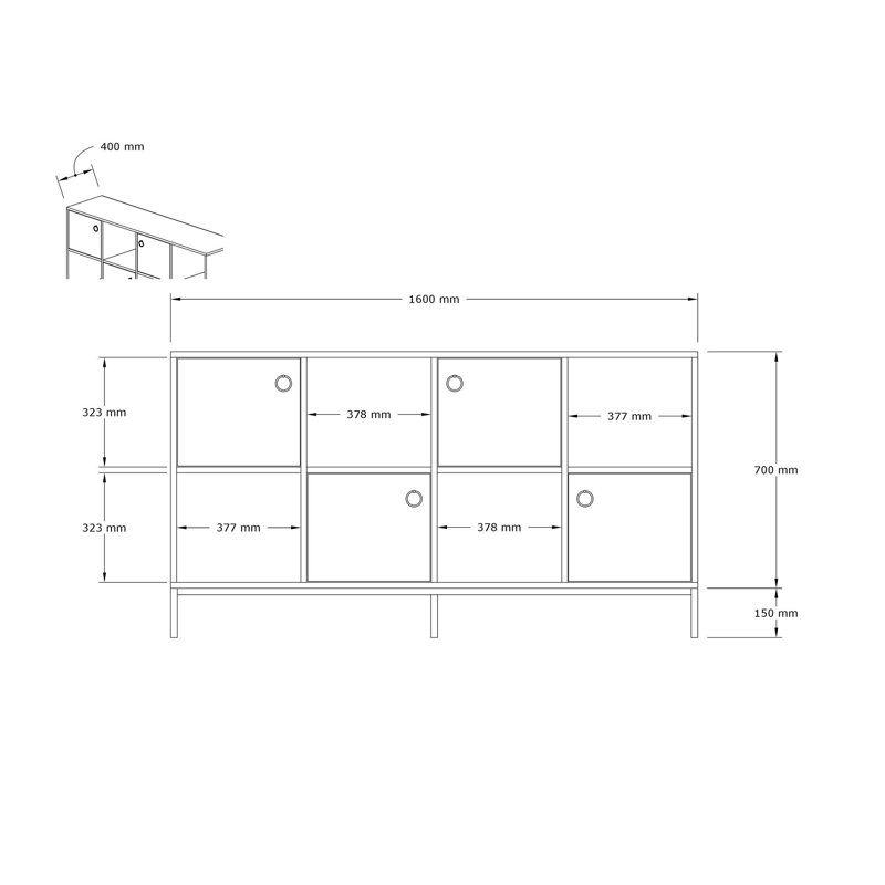 Diboll 160cm Console Table