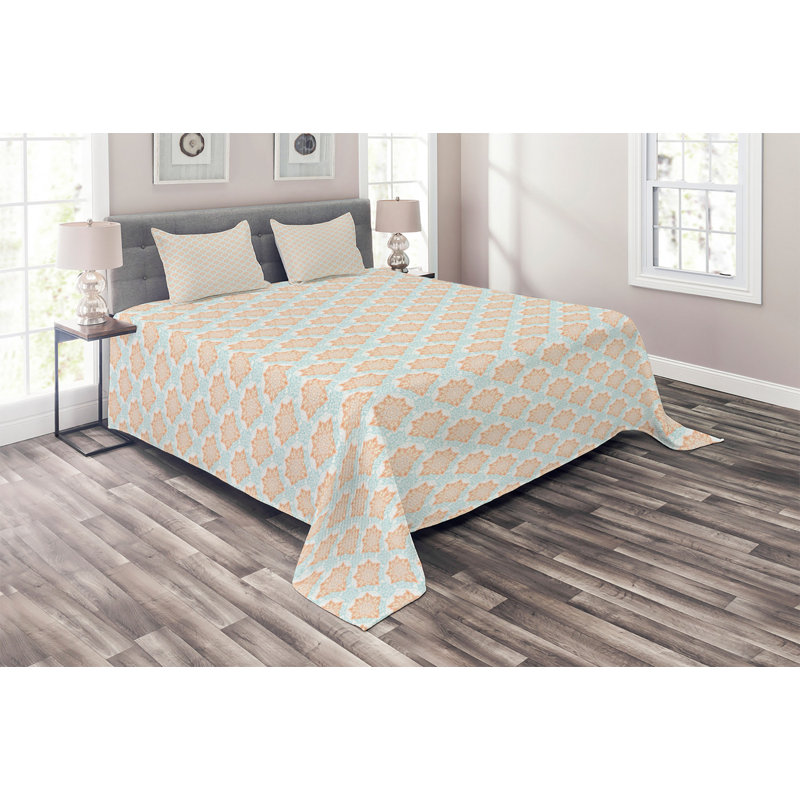 Traditional Polyester Coverlet, King Bedspread + 2 Shams