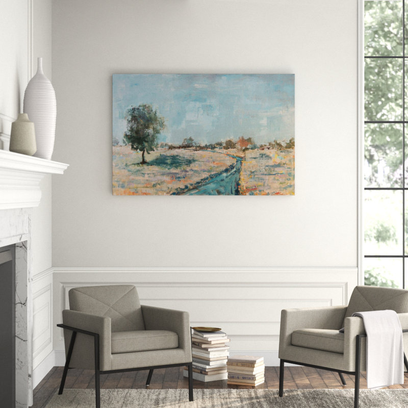 Landscape & Nature Print, 21.5" H x 25.5" W x 1.75" D, White Framed Canvas