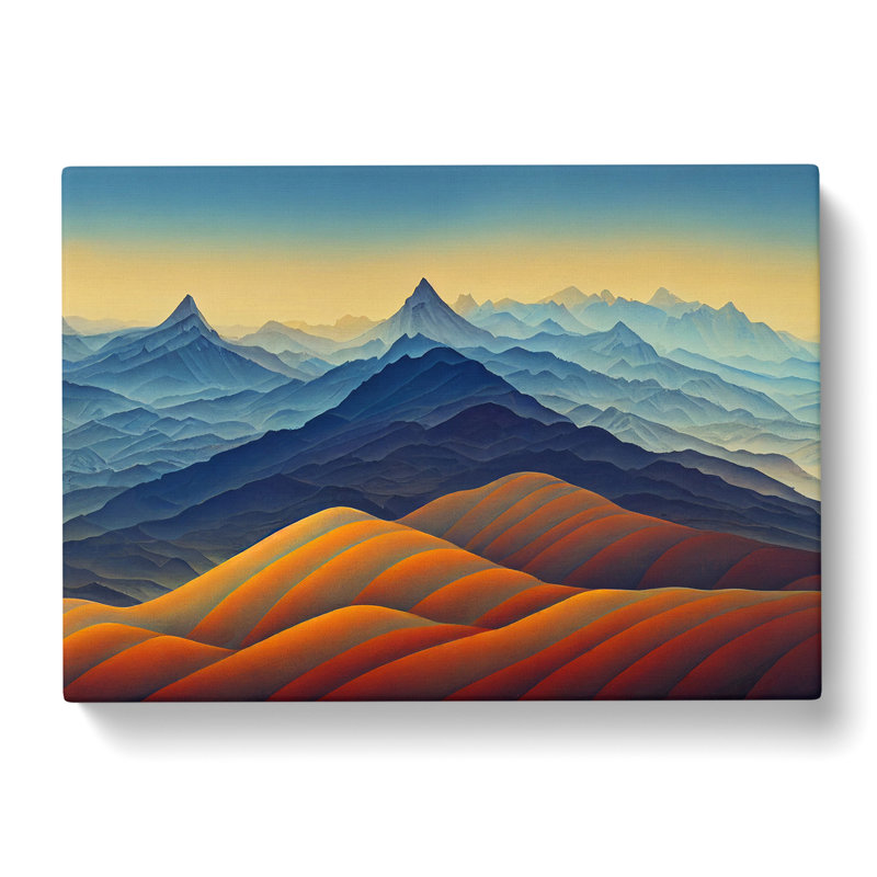 Iconic Mountain Sunrise - Wrapped Canvas, 35cm H x 50cm W x 3cm D