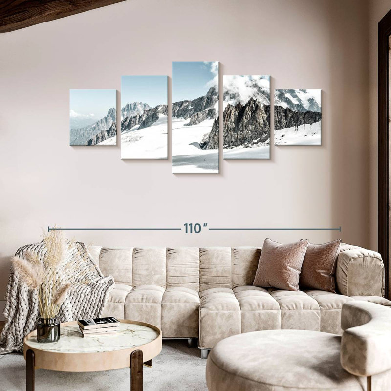 Mont Blanc Peaks, 42" H x 92" W