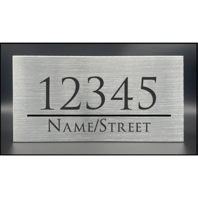 Illuminated Aluminum Address Sign