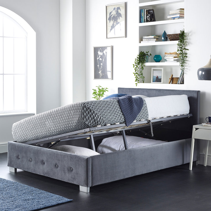 Blawnox Upholstered Ottoman Storage Bed, Small Double