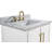 Ewen 31" W Single Bathroom Vanity with Carrara Marble Top-998937830-998937824-998937853