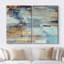 Abstract Grunge Color Composition - ensemble de 2 reproductions sur toiles tendues-56420137