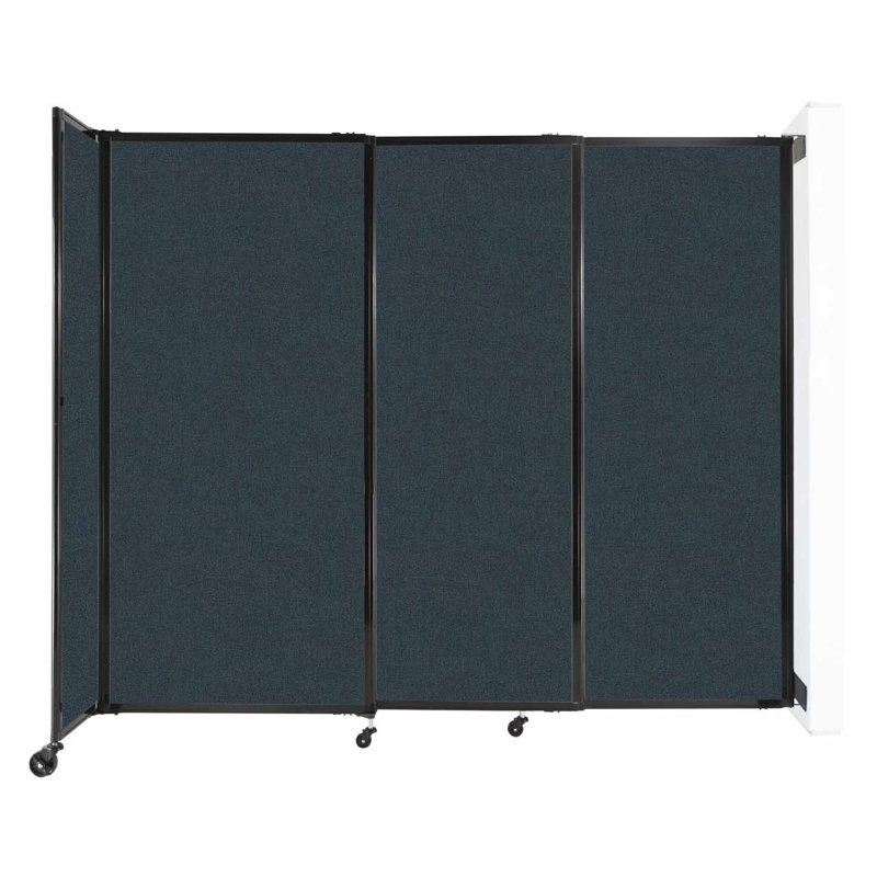 Cloison coulissante 5 pi, Bleu ciel, H 72 po x l 86 po x P 33 po