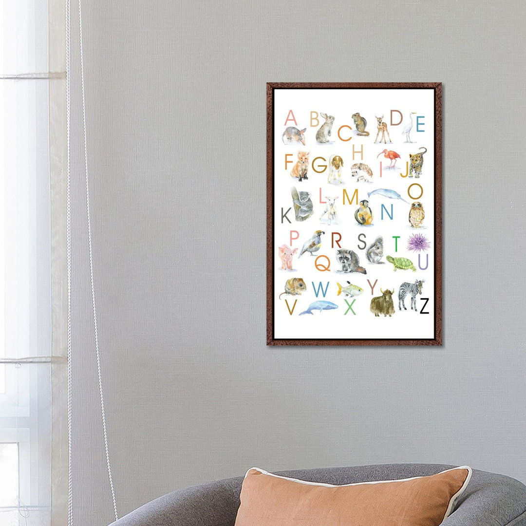 Animal Alphabet von Susan Windsor - Galerie-verpackte Leinwand Giclée auf Leinwand