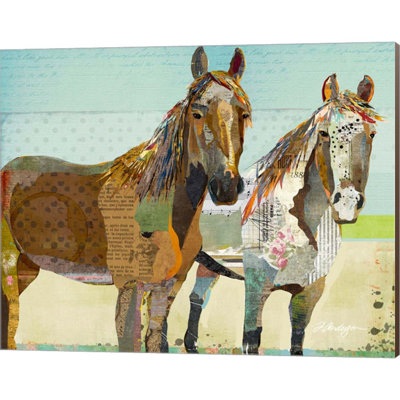 «Two Horses» par Traci Anderson, art mural sur toile