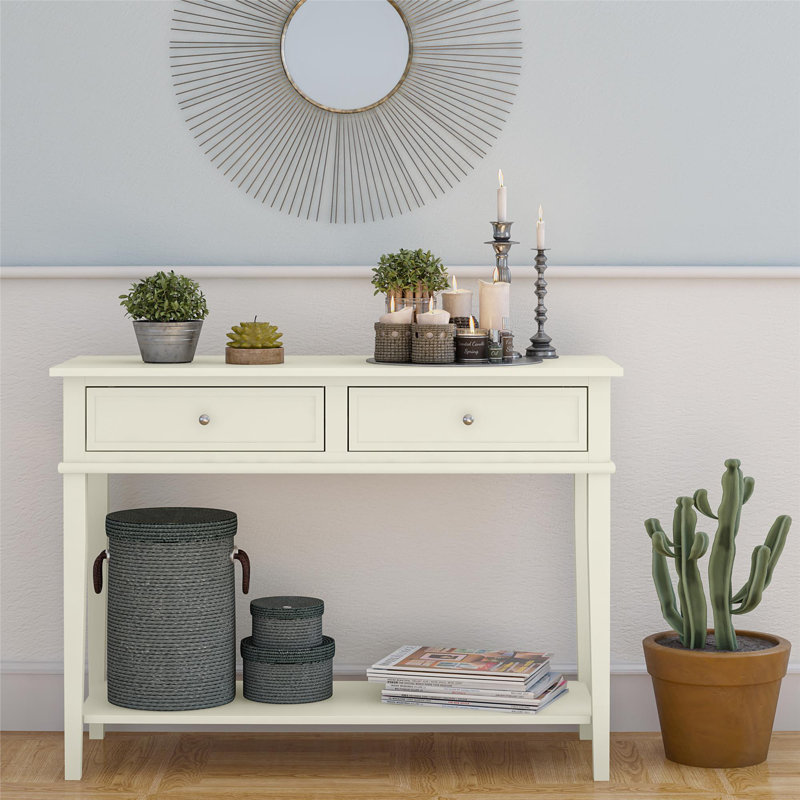 Denneen 104.4cm Console Table, White