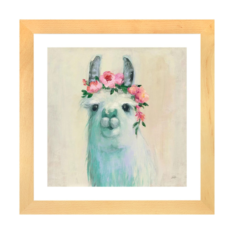 Impression, H 24 po x l 24 po x P 1 po, Blanc, Papier avec cadre beige