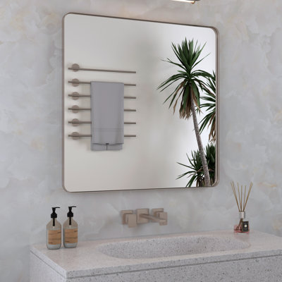 Miroir de salle de bain mural et d'angle Lesamuel