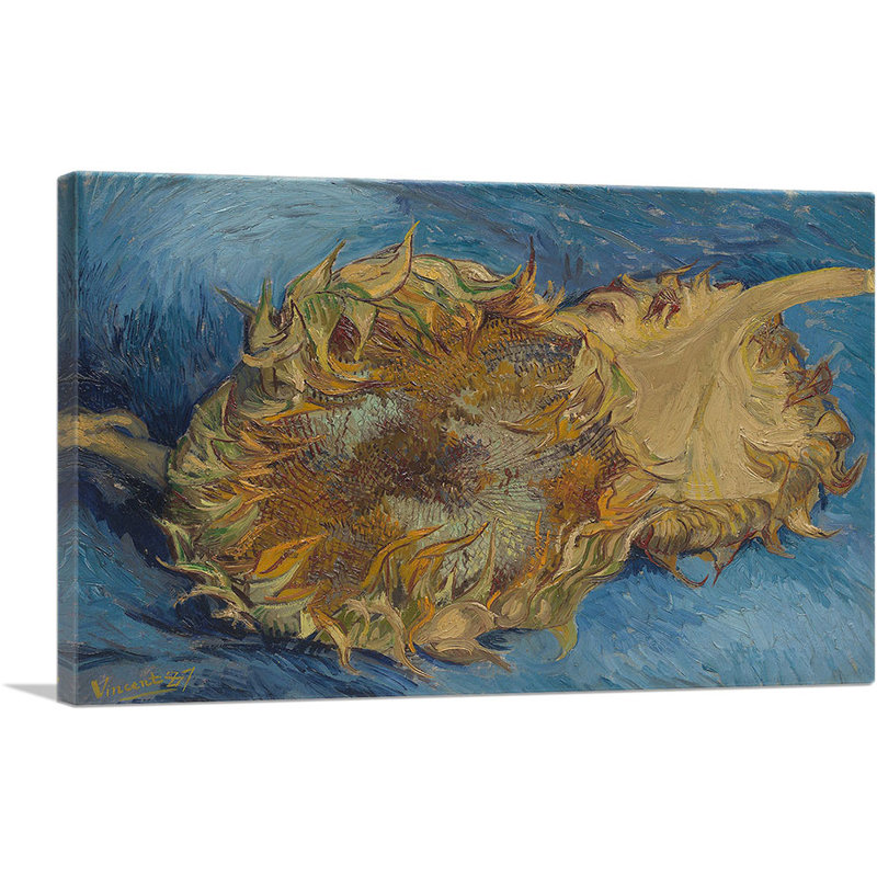 Tournesols à Paris 1887 - impression, H 18 po x l 26 po x P 0,75 po