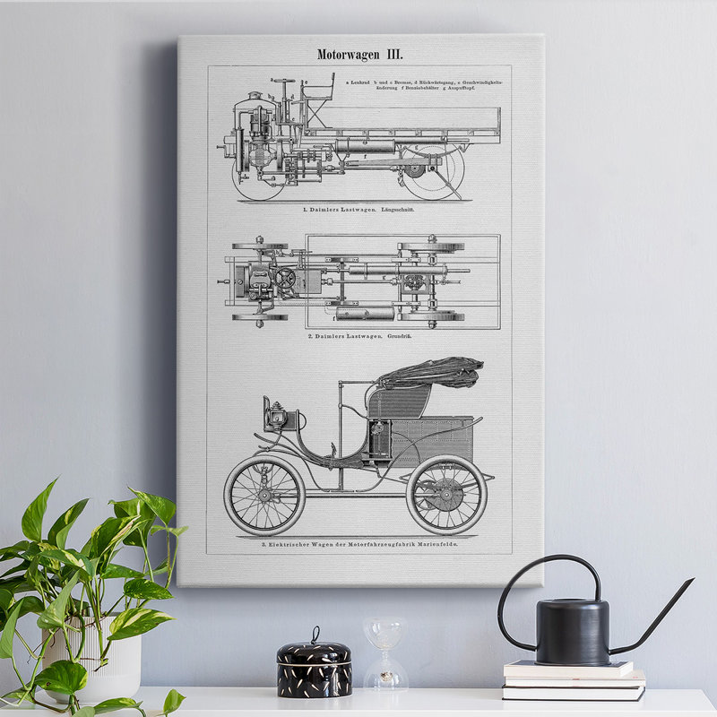Toile tendue avec châssis de qualité industrielle industrielle prête à accrocher, H 48 po x l 32 po x P 1 po