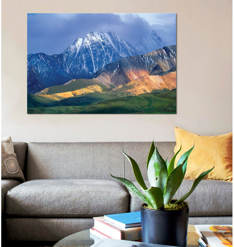 «Alaska Range and Foothills, Denali National Park, Alaska», impression sur toile, H 8 po x l 12 po x P 0,75 po
