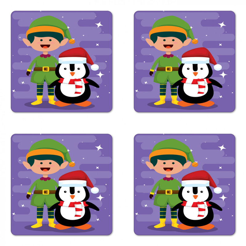 Square 4 Piece Coaster Set