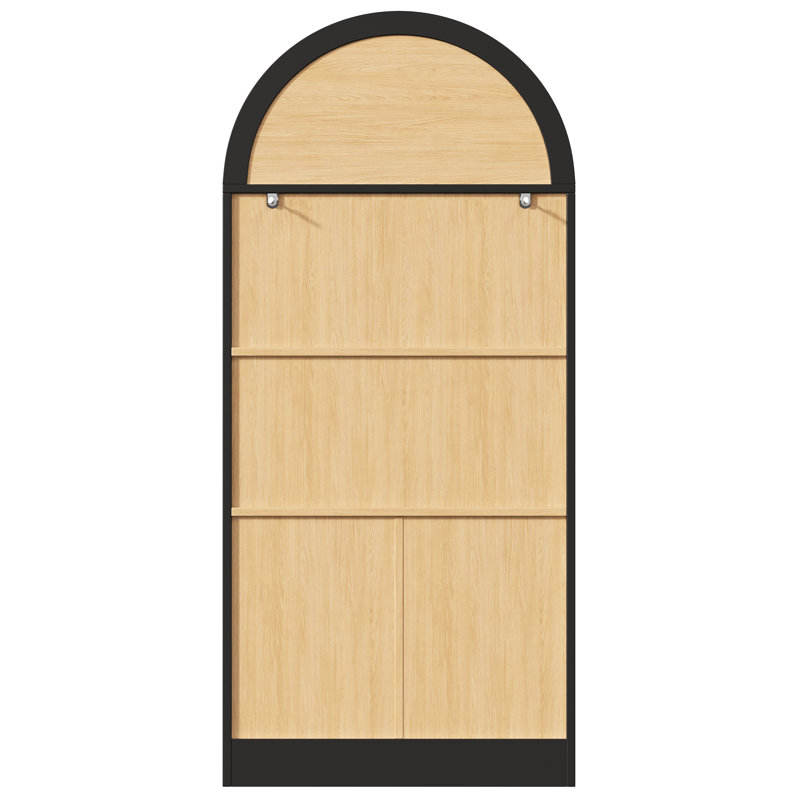 80 cm W Display Cabinet, Black