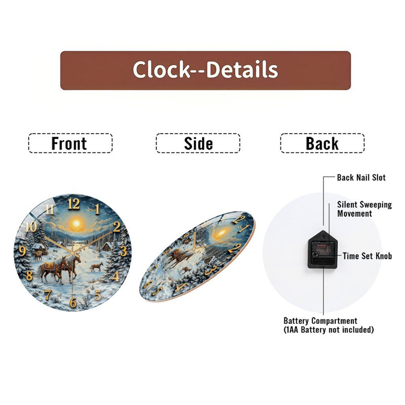 Horloge murale 12 po