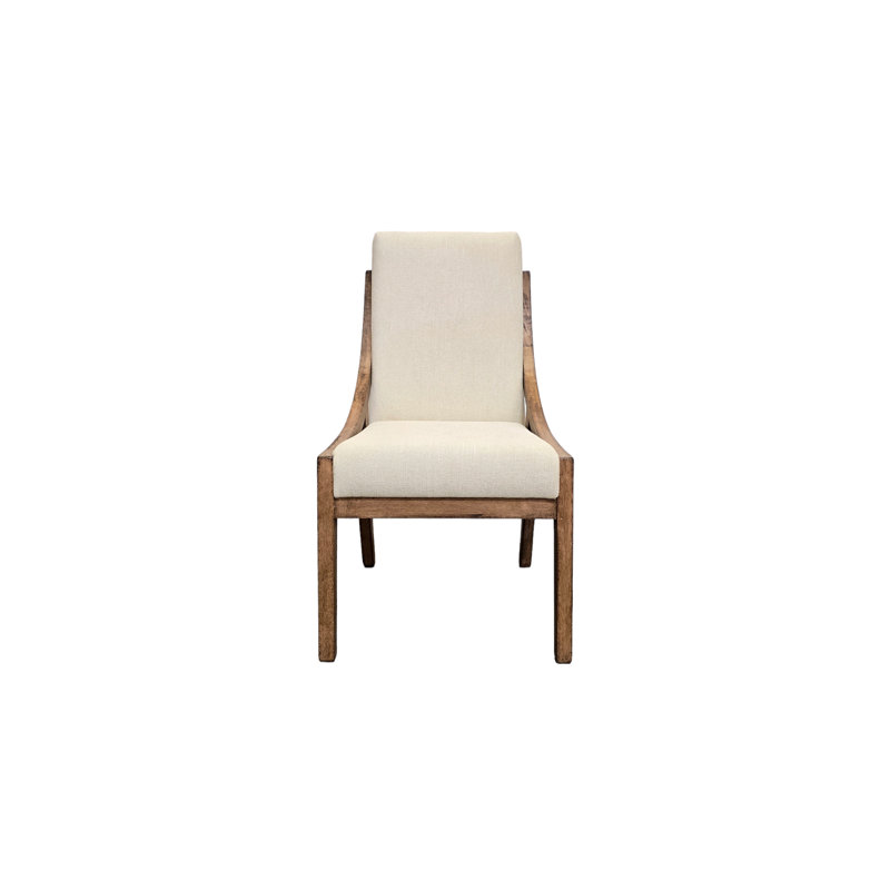 Chaise rembourrée Tamekah, Jig sable, Naturel