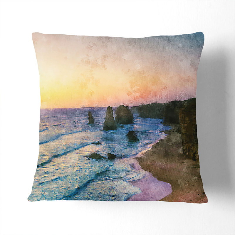 Square Cushion, 55cm H x 55cm W x 20cm D, White