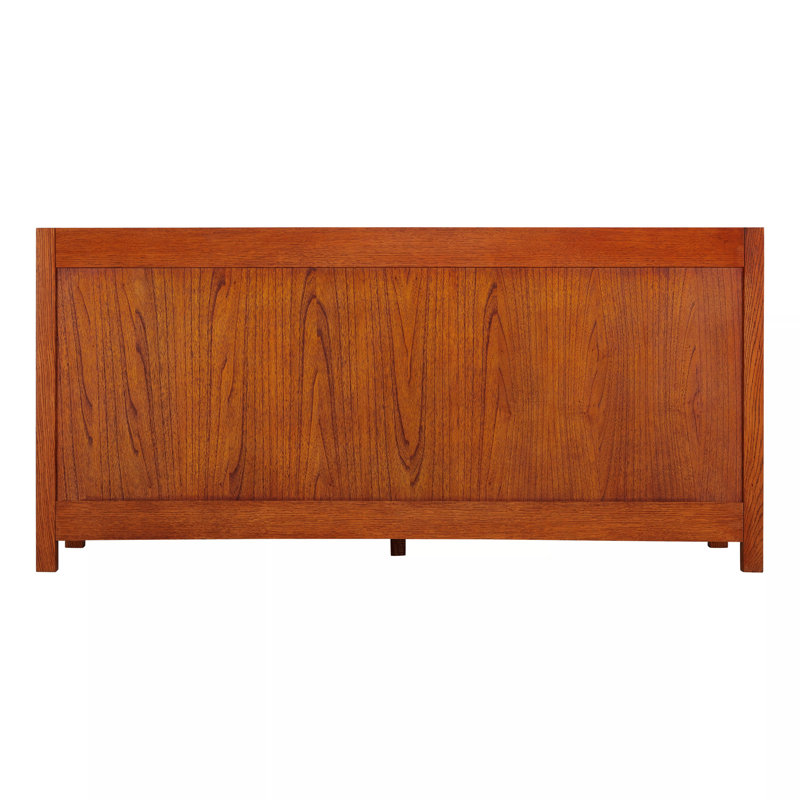 72" Maybeck Double Vanity - Tinted Oak With Undermount Sinks, Feathered White Quartz, 8" Widespread