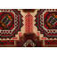 Tapis unique en laine noué à la main Balouch rouge / beige / noir 3 pi 5 po x 6 pi 4 po New Age