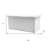 30" White Boucle Storage Ottoman
