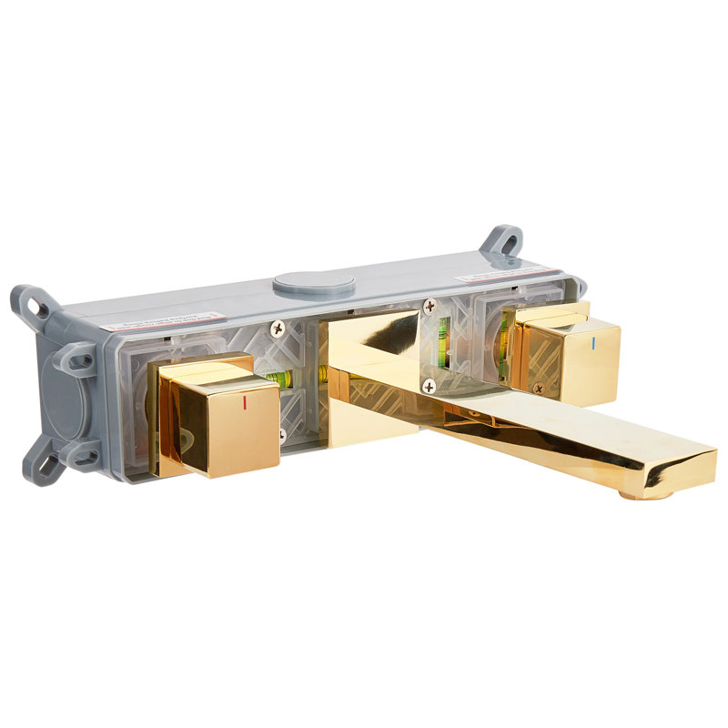 Wall Mounted Basin Mixer Tap PAILON, Gold