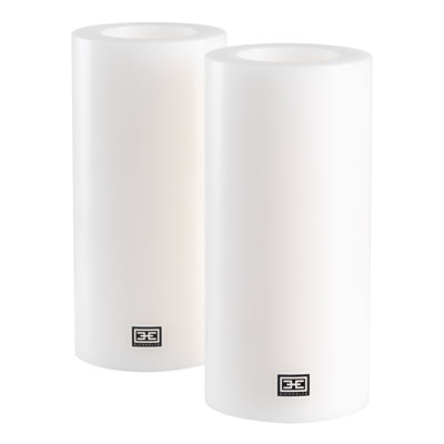 Unscented Flameless Pillar Candle with Polyethylene Holder