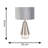Jax Metal Dimmable Touch Table Lamp with Velvet Drum Shade with LED Bulb-36579860-36579849