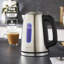 GEEPAS Illuminating Electric Kettle 1.7L Cordless Stainless Steel Jug Kettle 2200W Silver