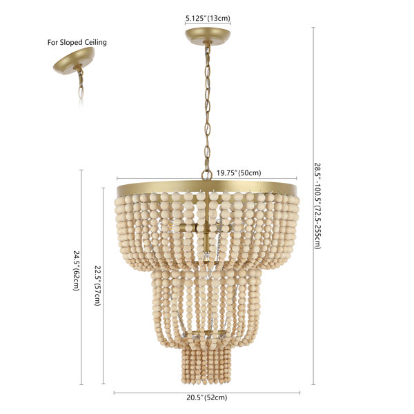 Langley Street Isaias 4 - Light Dimmable Tiered Chandelier & Reviews ...