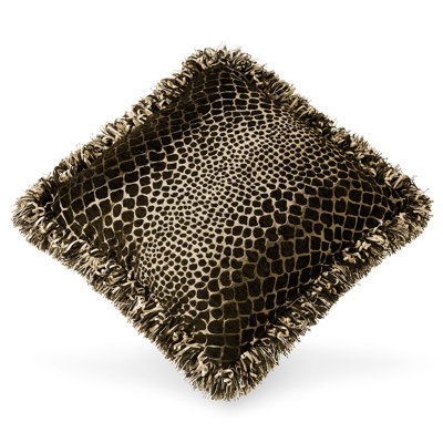 Secrets Trimmed Fringe Throw Pillow