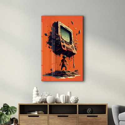 Peinture décorative en verre trempé
